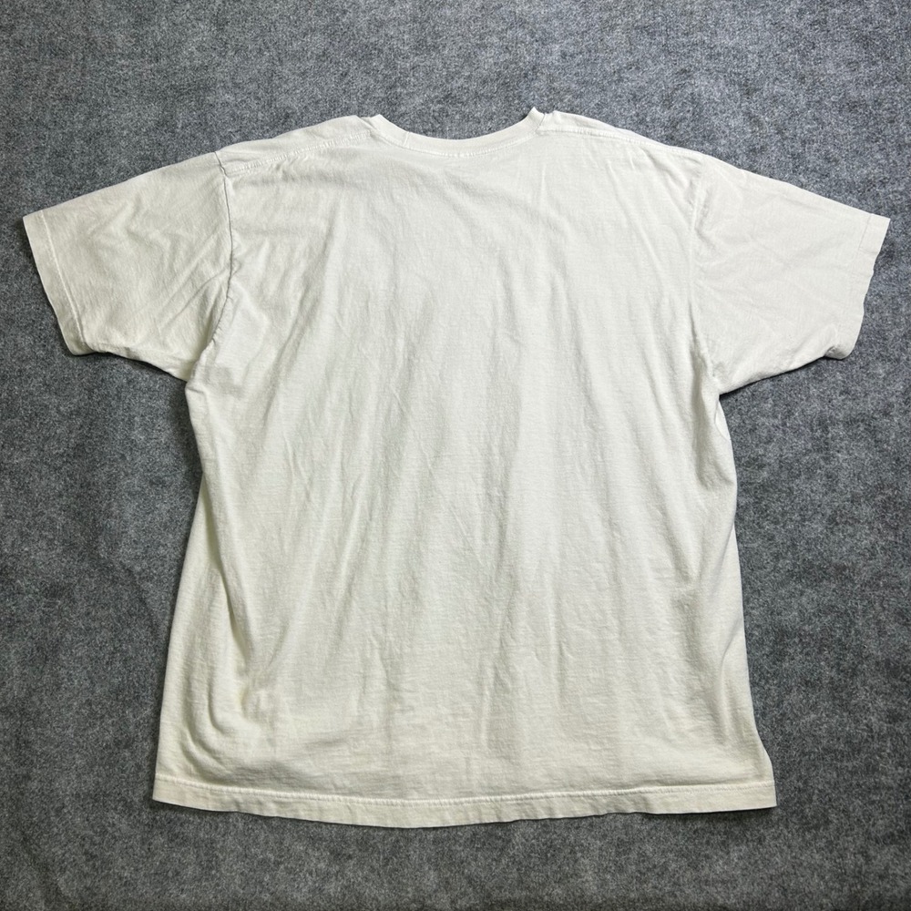Ecko Unltd Graphic T-Shirt Cream Red Black Rhino Logo Y2K Skater Size 2XL - Picture 5 of 8